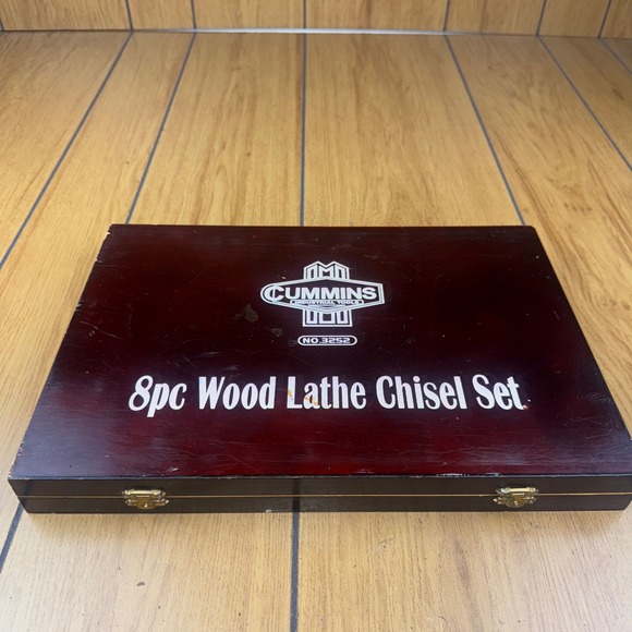 Cummins Industrial Tools 8pc Wood Lathe Chisel‎ Set No.3252 Woodworking - Picture 1 of 16
